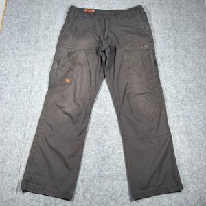 Fjallraven Karl Trousers Men 32x30 Grey G-1000 Cargo Hiking Outdoor Work Pants